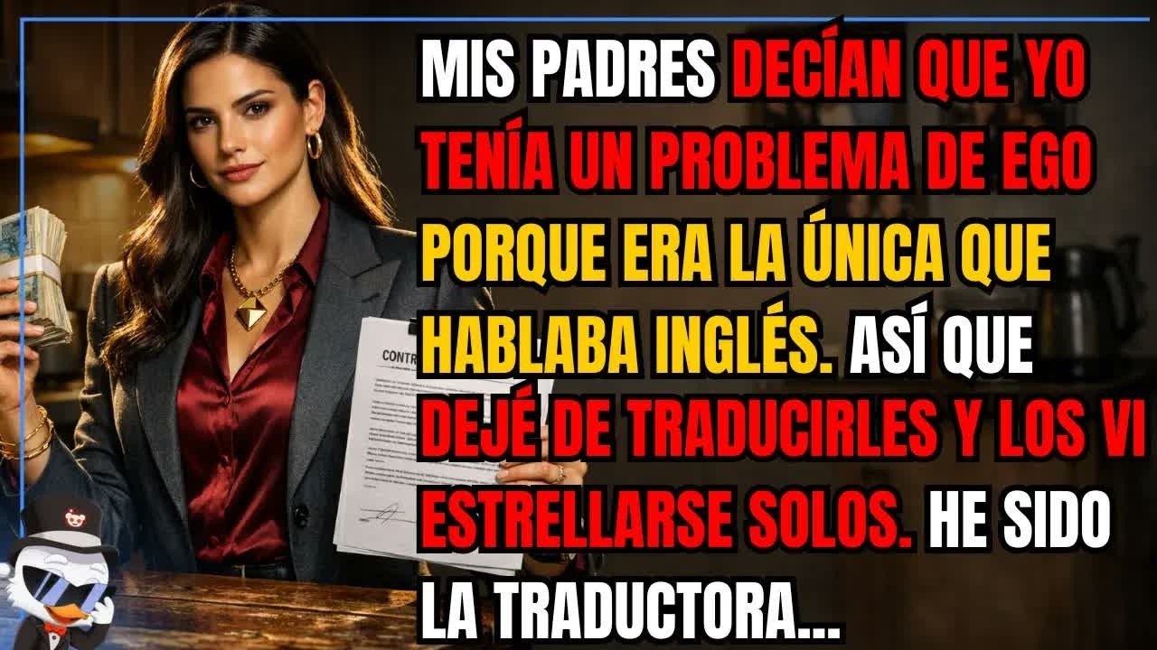Mis padres decían que yo tenía un problema de ego porque era la única que hablaba inglés  Así qu
