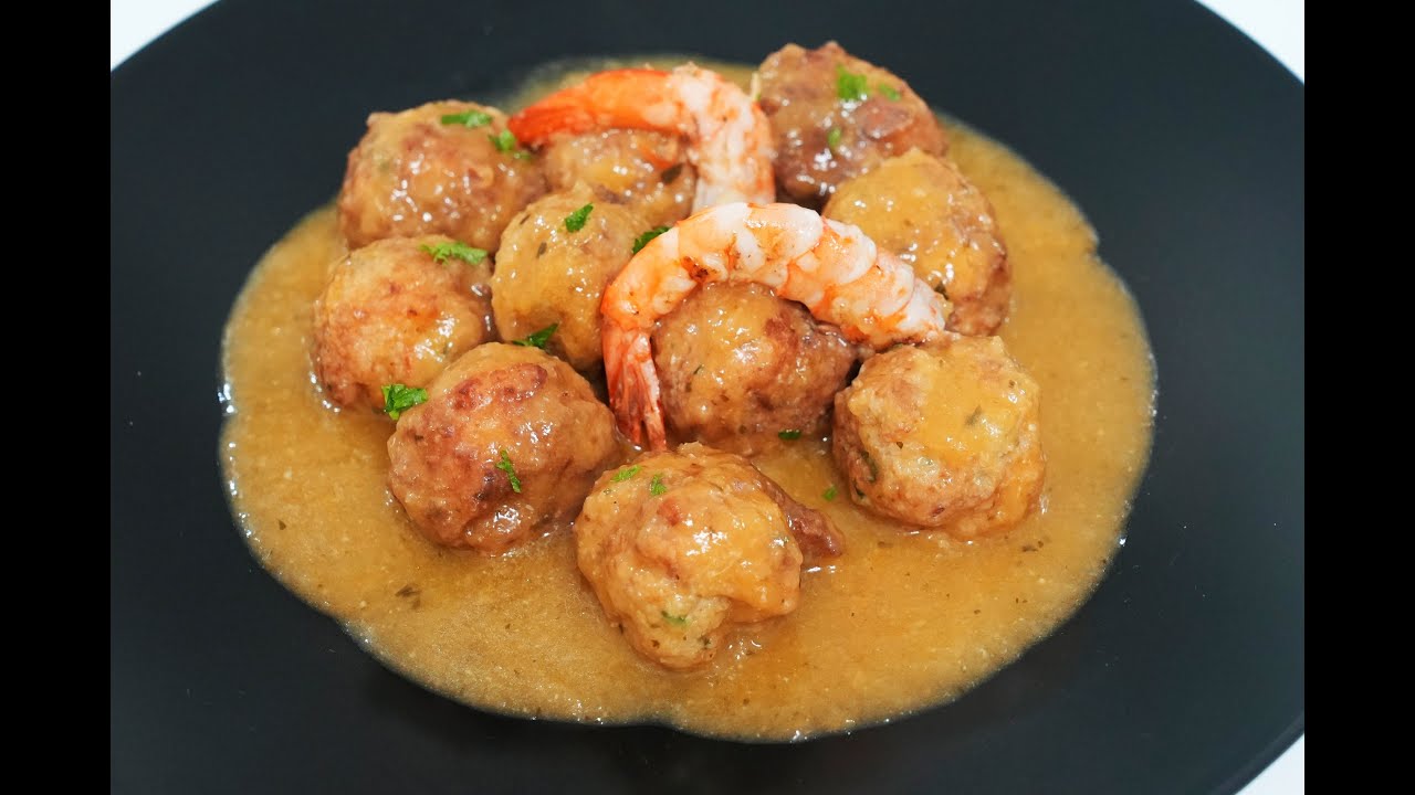 Albóndigas de marisco  y merluza una receta para sorprender esta Navidad!!
