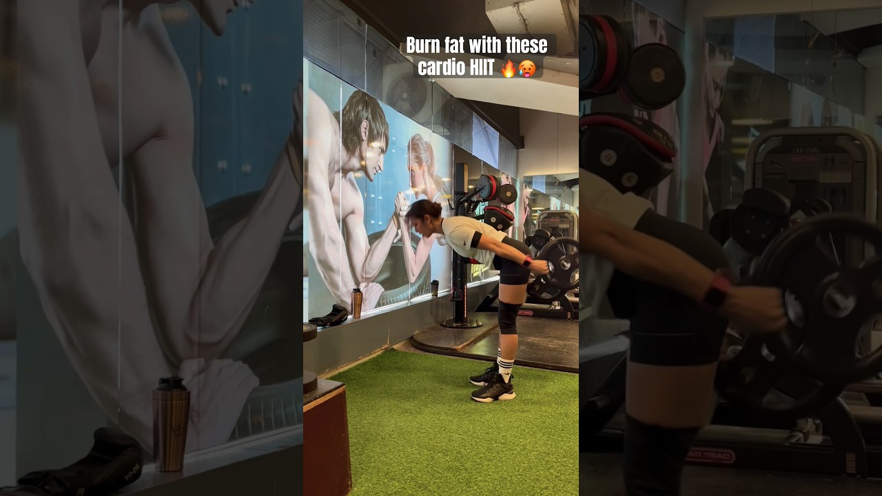 Intense HIIT cardio 🔥🥵 #hiit #hiittraining