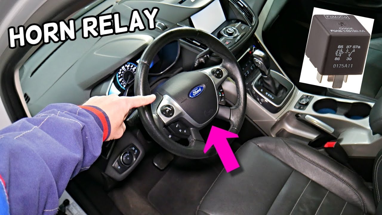 FORD C-MAX HORN RELAY LOCATION REPLACEMENT, HORN NOT WORKING