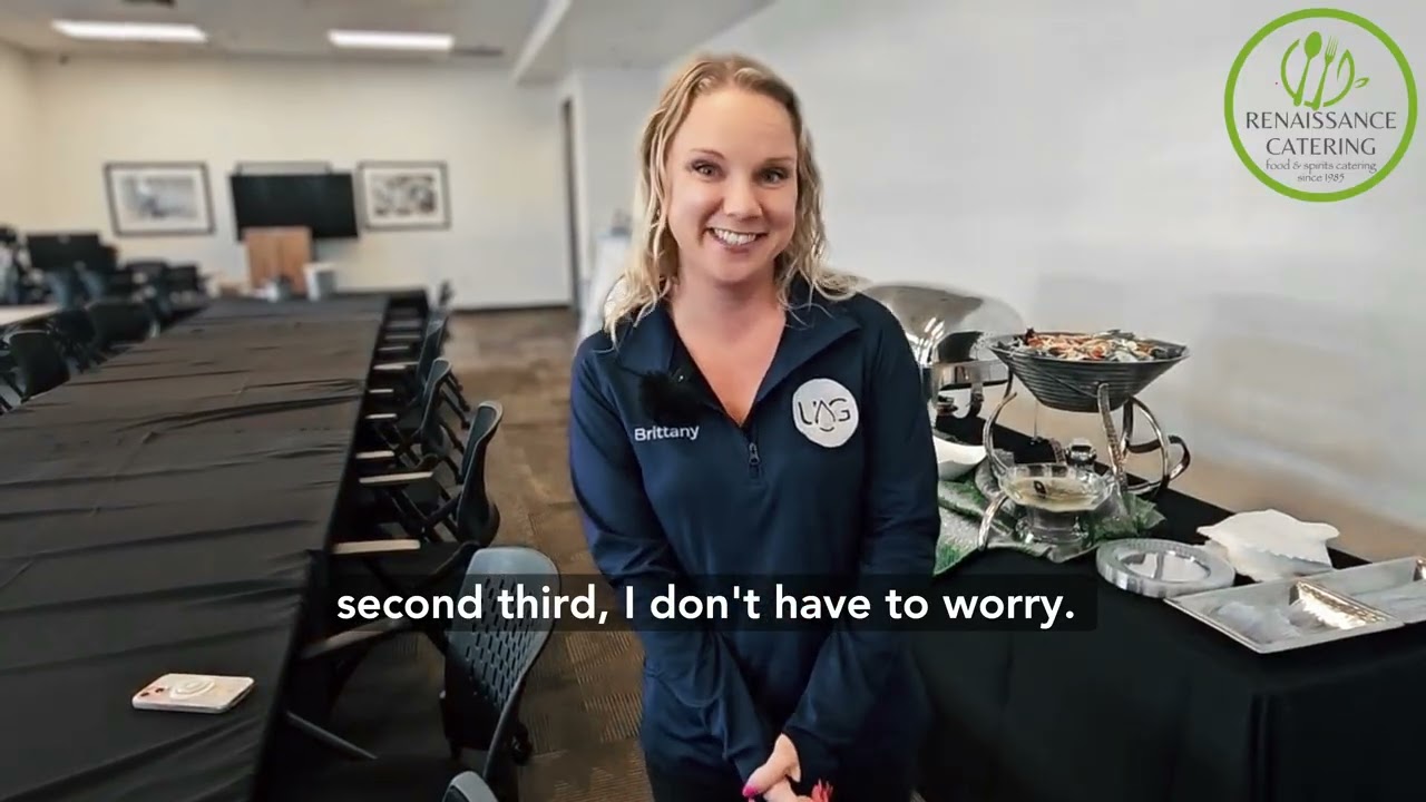Brittany Burridge from United Aqua Group gives her testimonial on Renaissance Catering.
