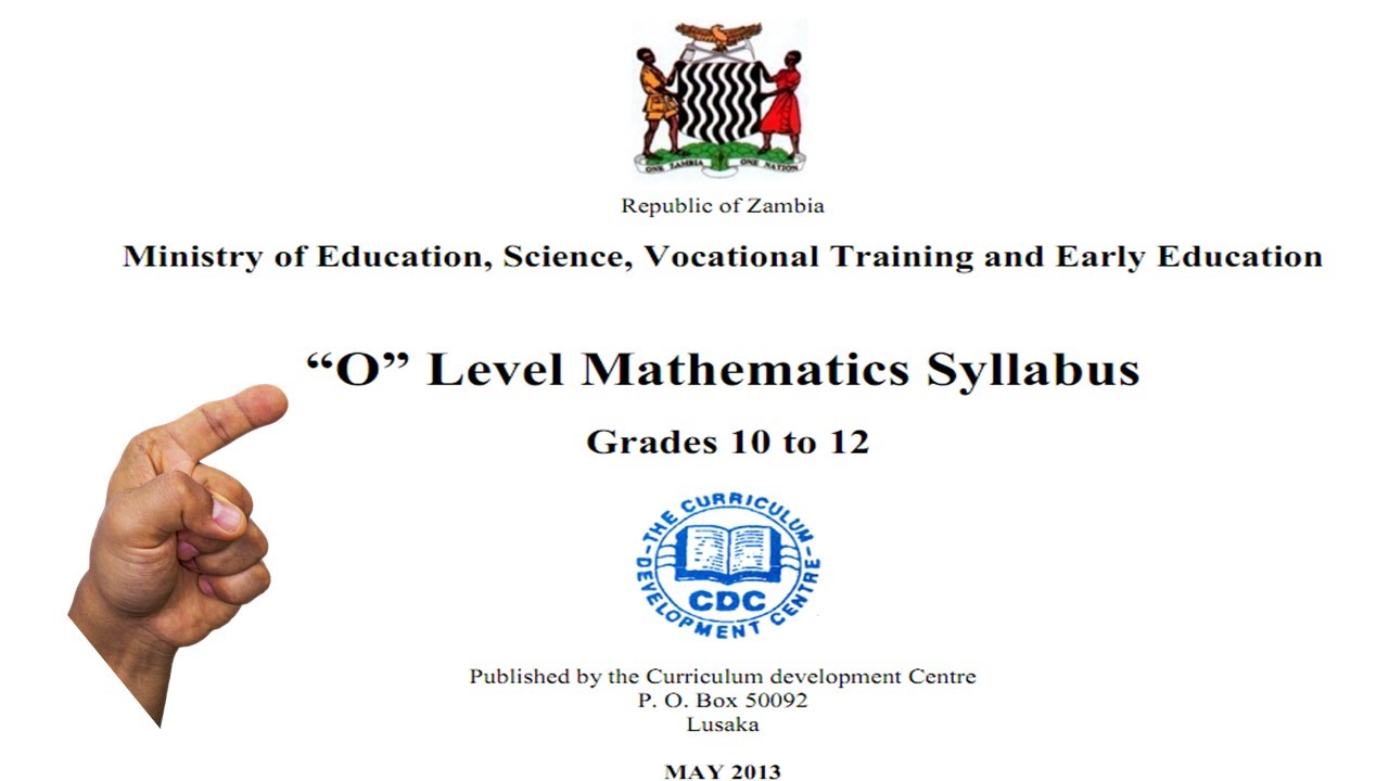Grade 10 to 12 Mathematics Syllabus for Zambian Curriculum || O level mathematics