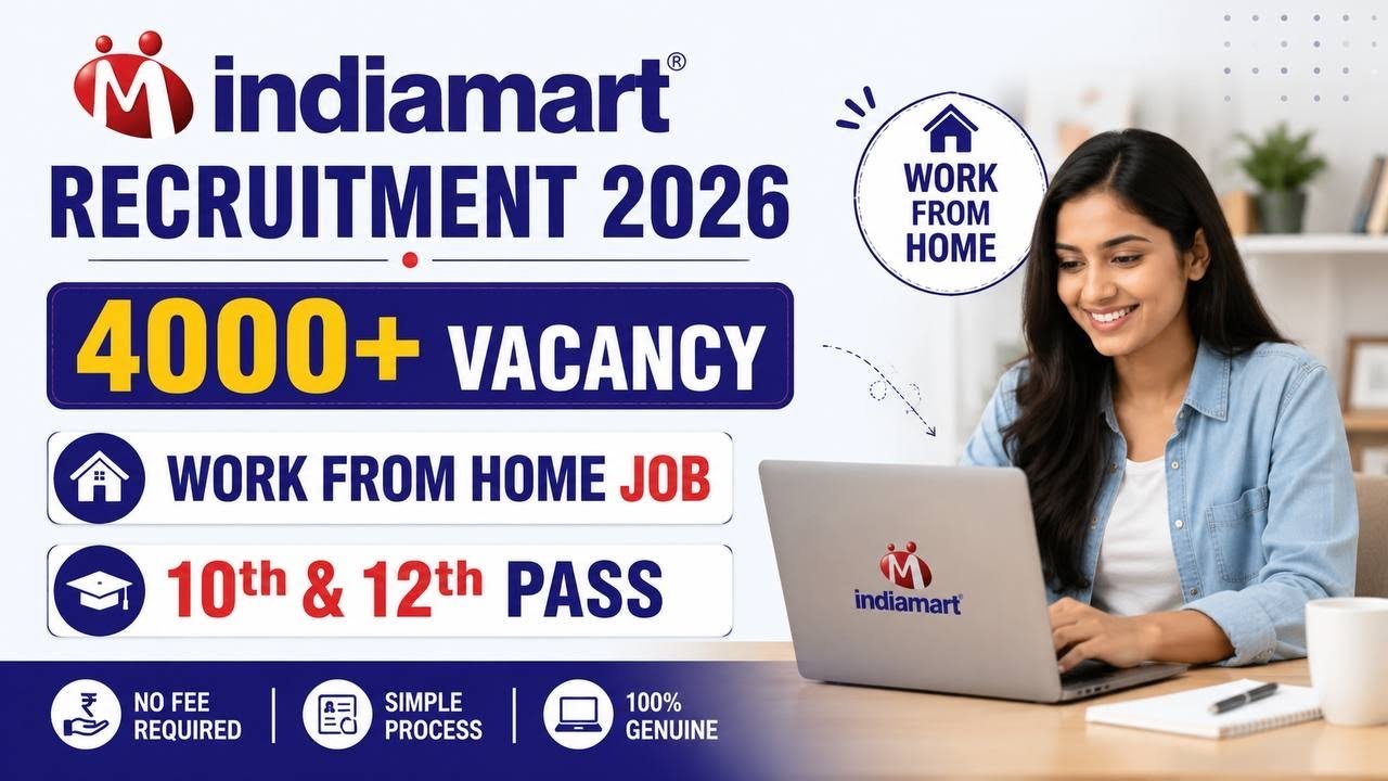 IndiaMart Work From Home Jobs 2026 | IndiaMart Recruitment 2026 | New Vacancy 2026 | IndiaMart Jobs