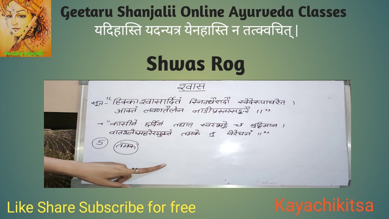Shwas Rog in detail, श्वासरोग चिकित्सा #geetaru #kayachikitsa #BAMS #Ayurveda #swashrog #swasrog