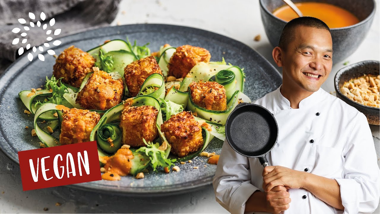 Knuspriger Tofu mit aussergewöhnlicher Panade [Rezept] | UNSERE NEUE KÜCHE 🤩