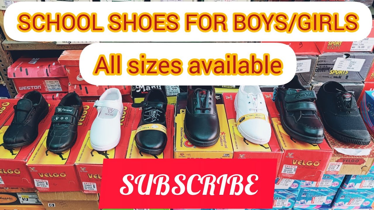 SCHOOL SHOES FOR BOYS/GIRLS | BLACK/WHITE #bikaner #subscribe