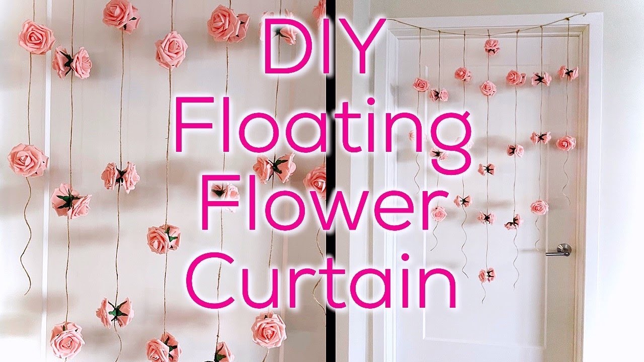 DIY Floating Flower Curtain
