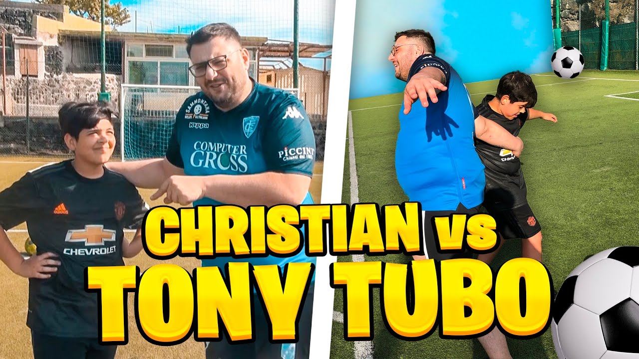 ⚽ CHRISTIAN vs TONY TUBO!! 11 ANNI vs 35 ANNI ⚽ | Chi ha vinto?