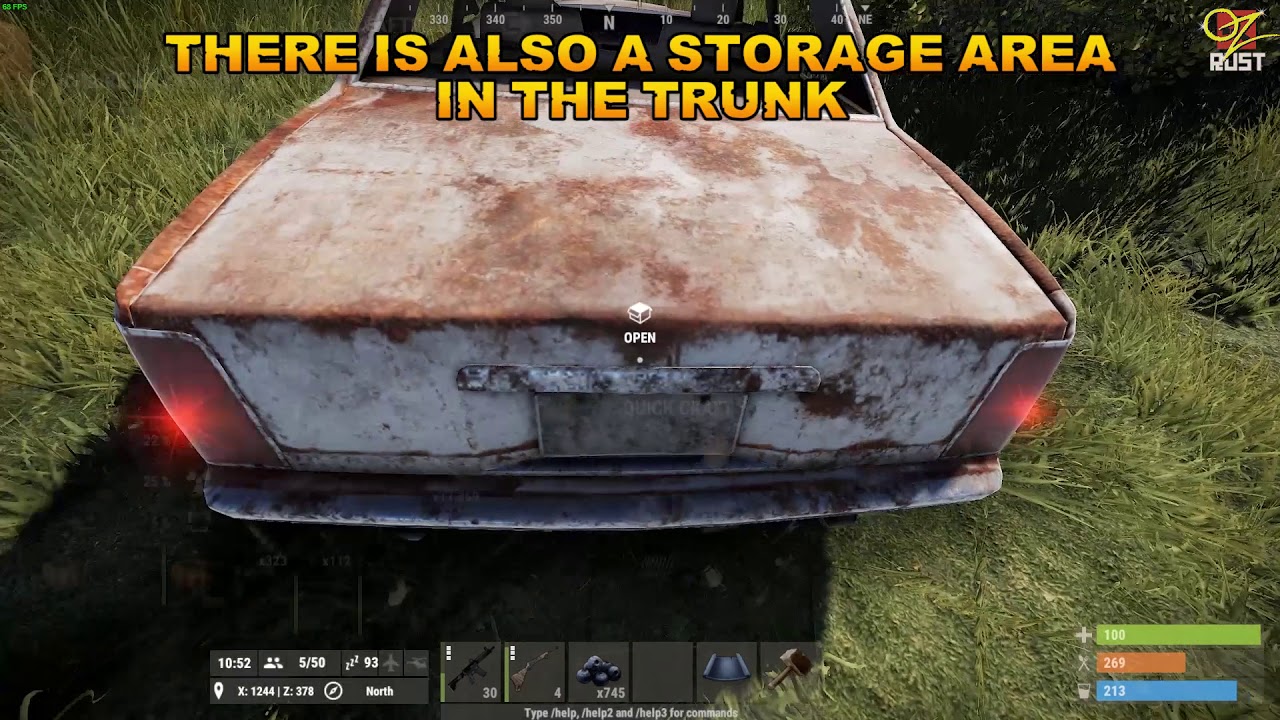 OzRust Tutorial - Spawncar