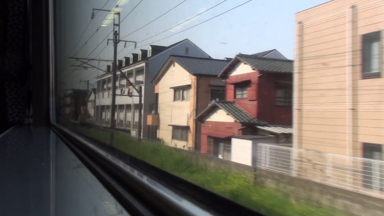 JR鹿児島本線 車窓 二日市駅～博多駅（終点）（783系外扇形特急みどり・ハウステンボス）130km/h運転!!