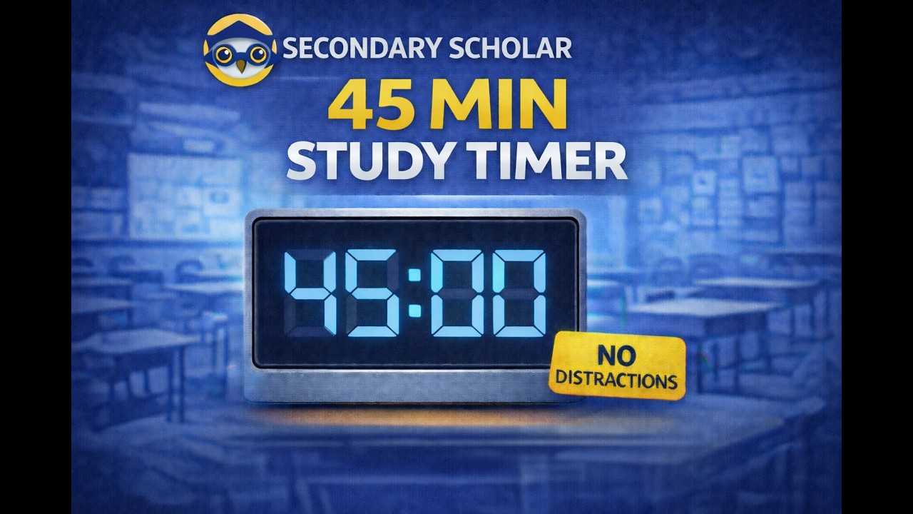 45 min exam timer (exam notices and 5 minute audible warning)