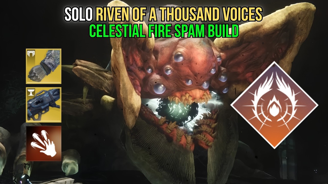 Solo Riven of a Thousand Voices With Celestial Fire Spam | Monument of Triumph