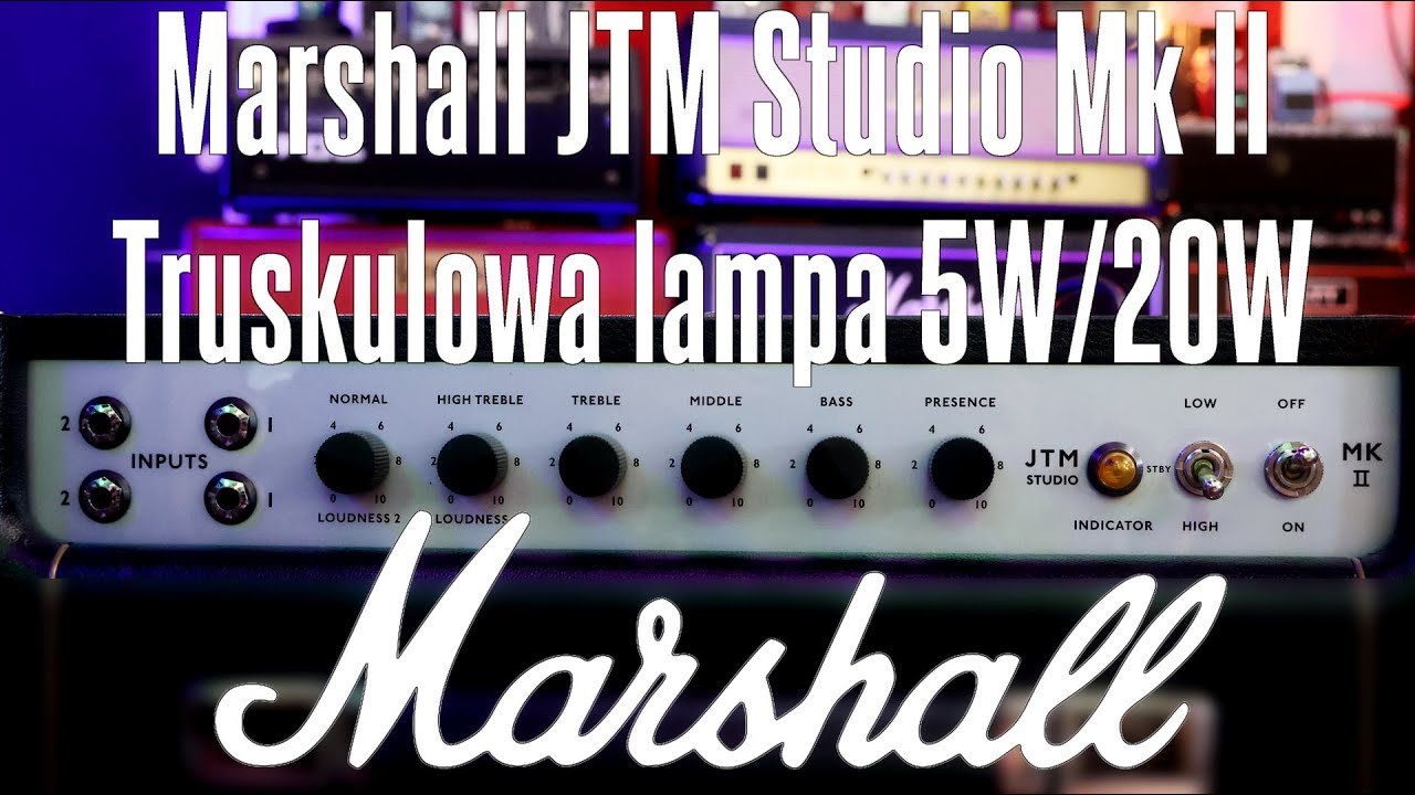 Marshall JTM Studio - Truskulowe 20 Wat lampy z redukcją do 5W - FOG