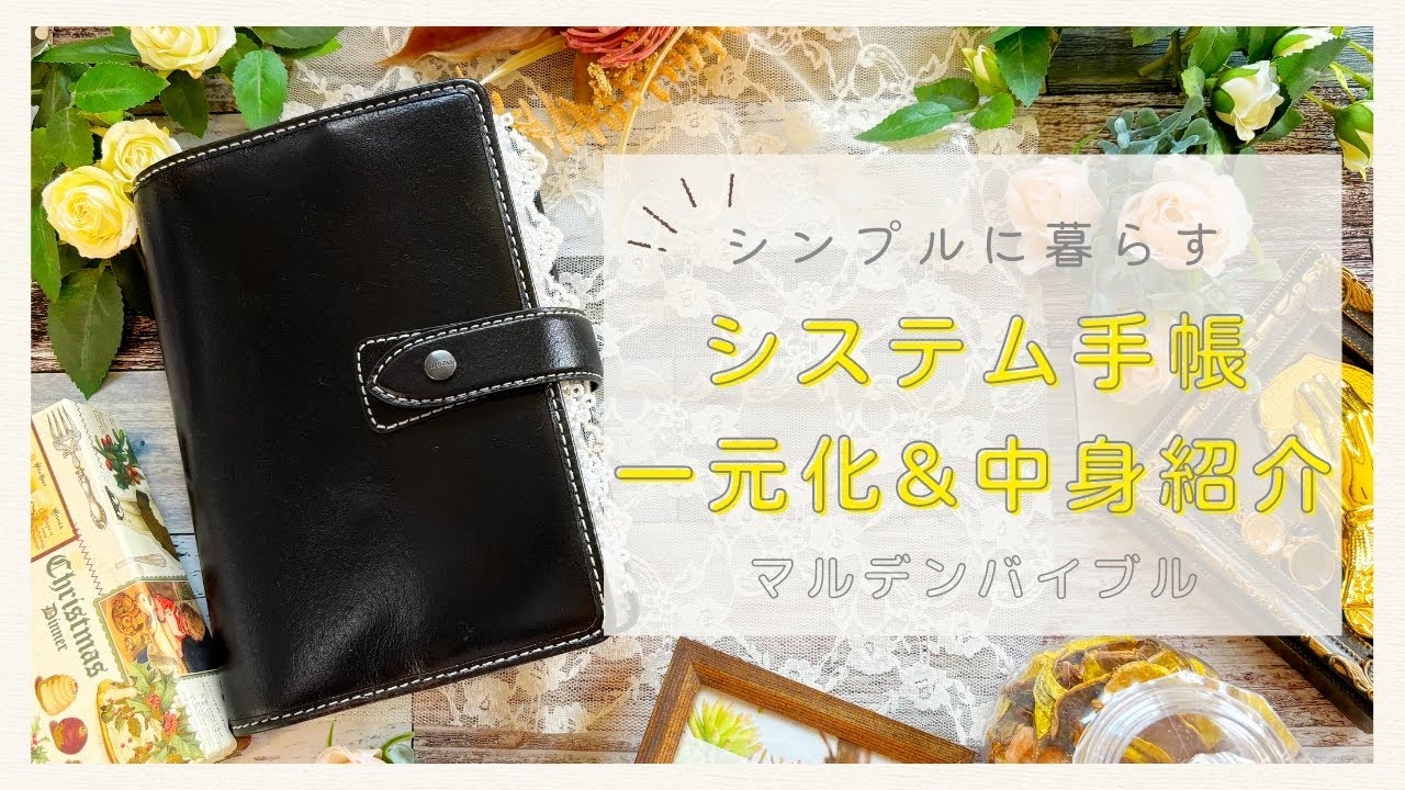 【システム手帳】手帳一元化！手帳の中身お見せします【マルデンバイブルサイズ】