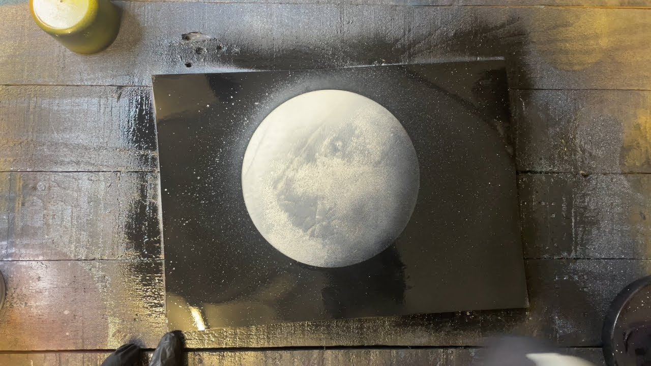 How to Paint Moon Easy | How to Video | Start Spray Paint