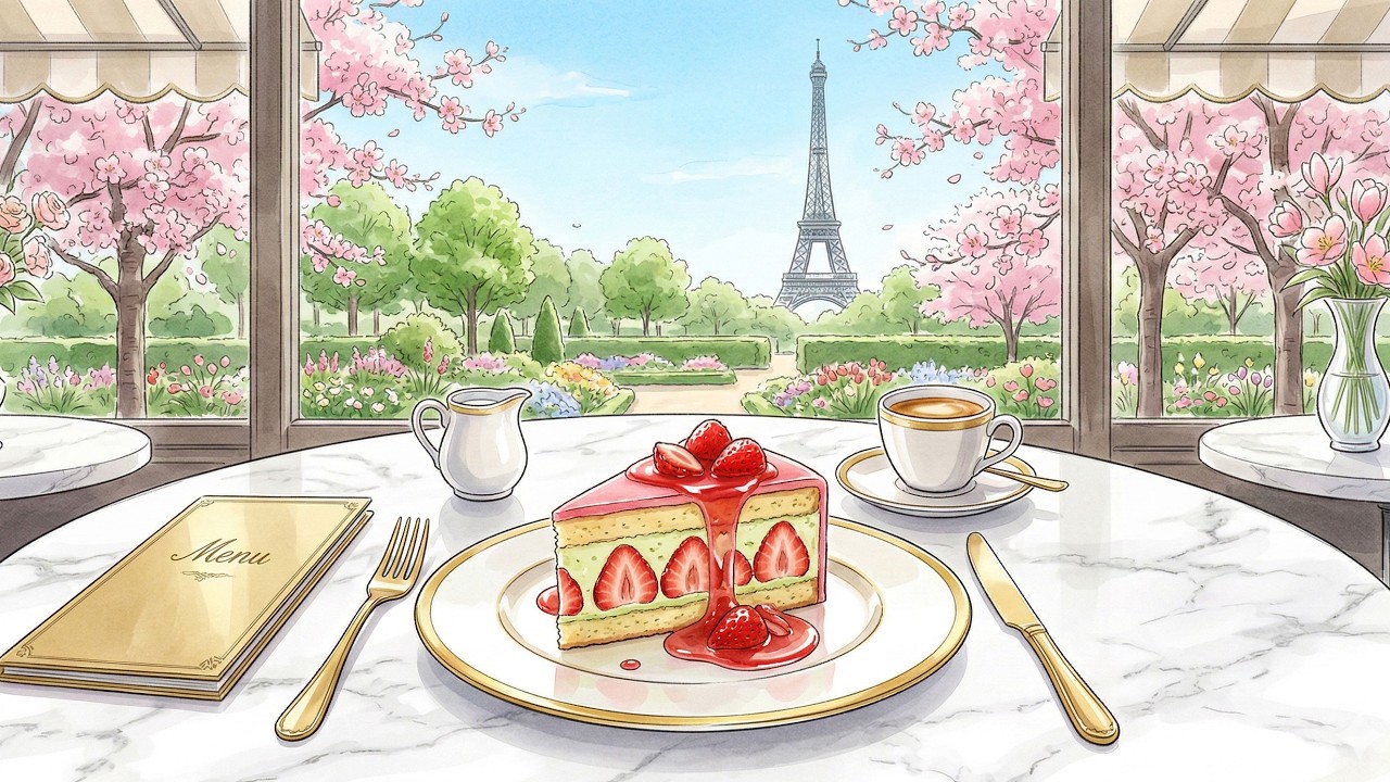 𝐏𝐀𝐑𝐈𝐒 𝐂𝐀𝐅𝐄́🍓Soft French Instrumental Music for a Blossom-Filled Spring Afternoon