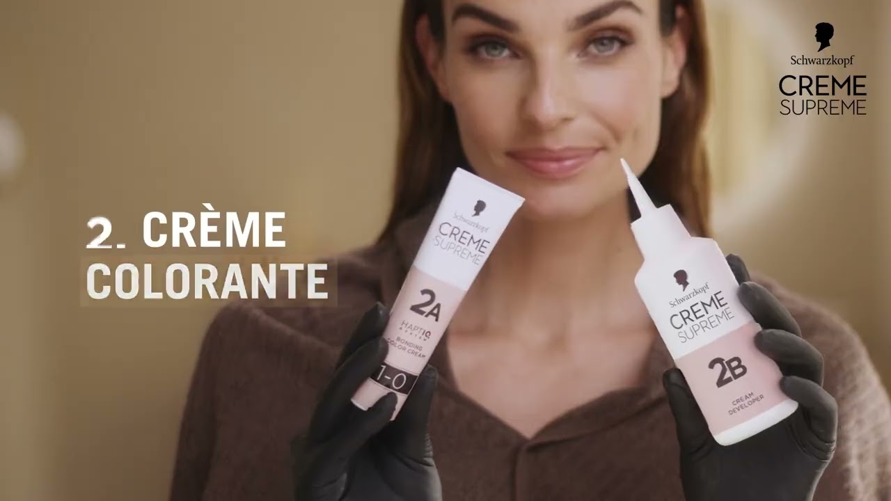 Coloration Schwarzkopf Creme Supreme avec 3x Bonding HaptIQ System