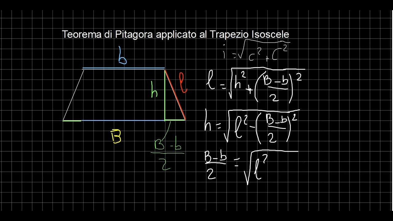 Teorema di Pitagora: il trapezio isoscele
