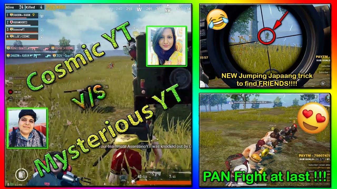 COSMIC YT  v/s  MYSTERIOUS YT || Last Pan Fight || Highlight#18