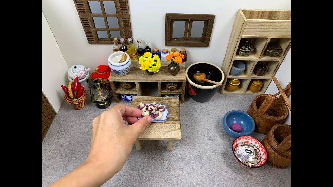 Steamed buns | Miniature Cooking | Mini Chinese Food | Amazing Tiny Cook