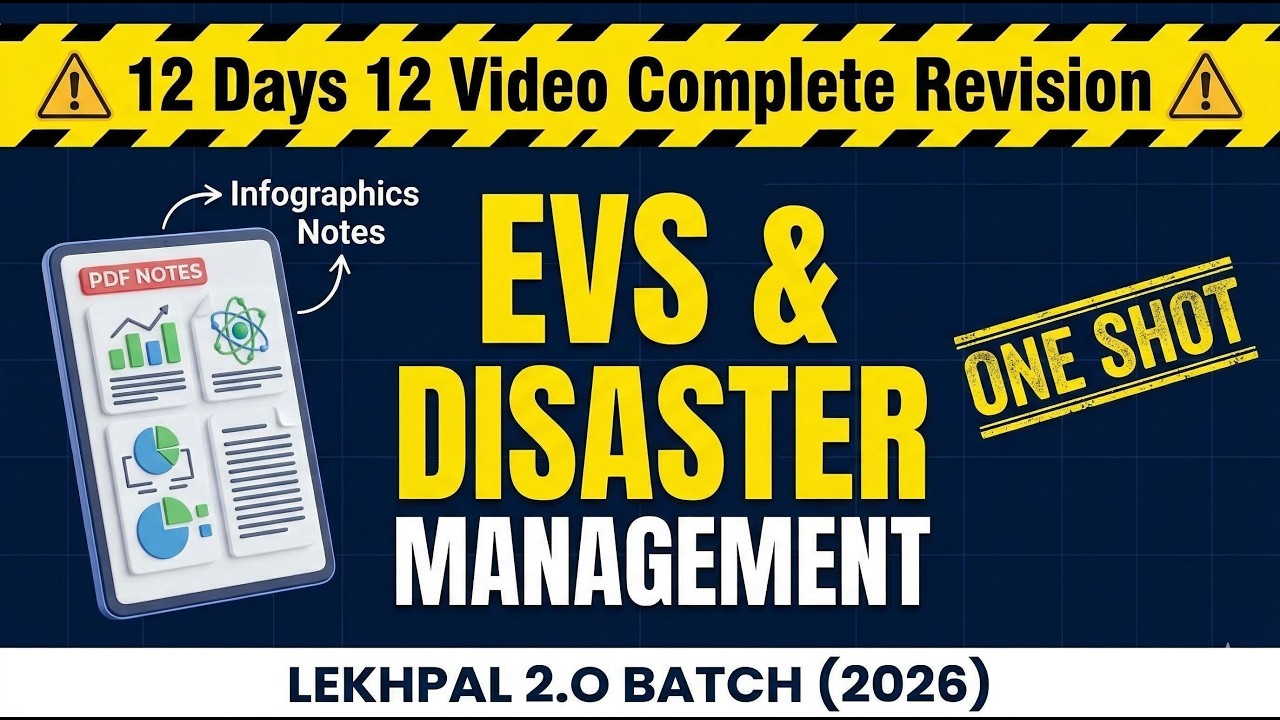 UPSSSC Lekhpal 2026 | Environment & Disaster Management  | Complete One-Shot Marathon