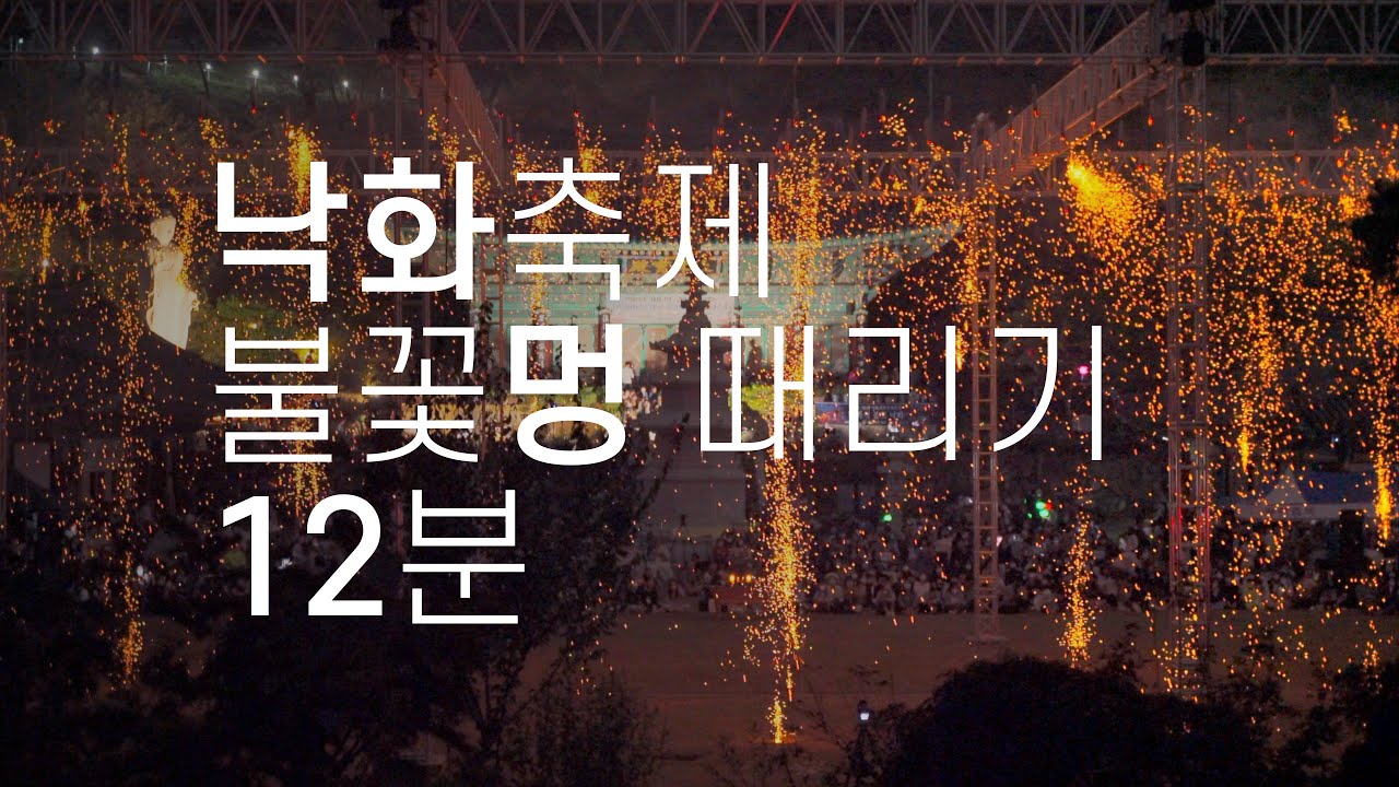 불꽃멍 때리기 | 세종시 영평사 낙화축제 | Spacing out fireworks with music | Korean Temple's Nakhwa Festival