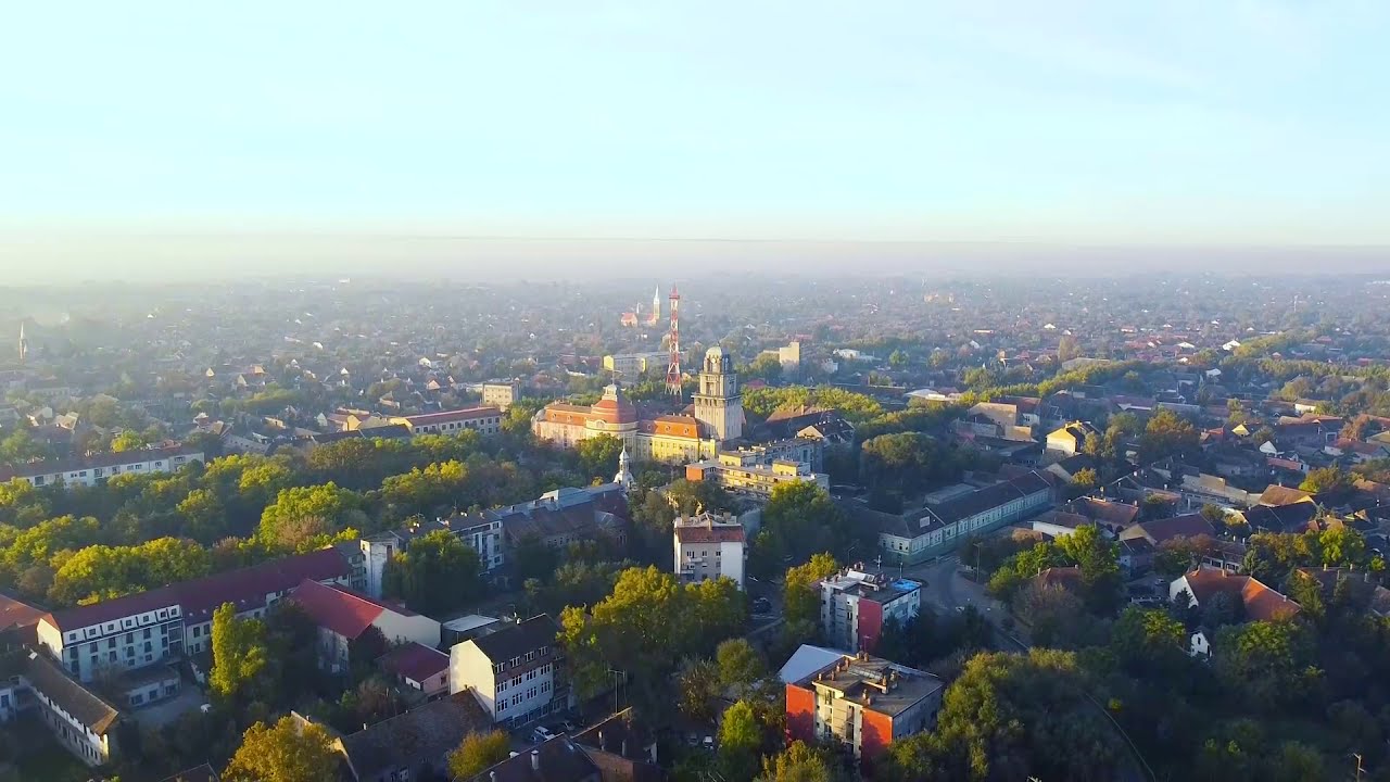 Zenta (Senta) City Dramatic Shot from Above