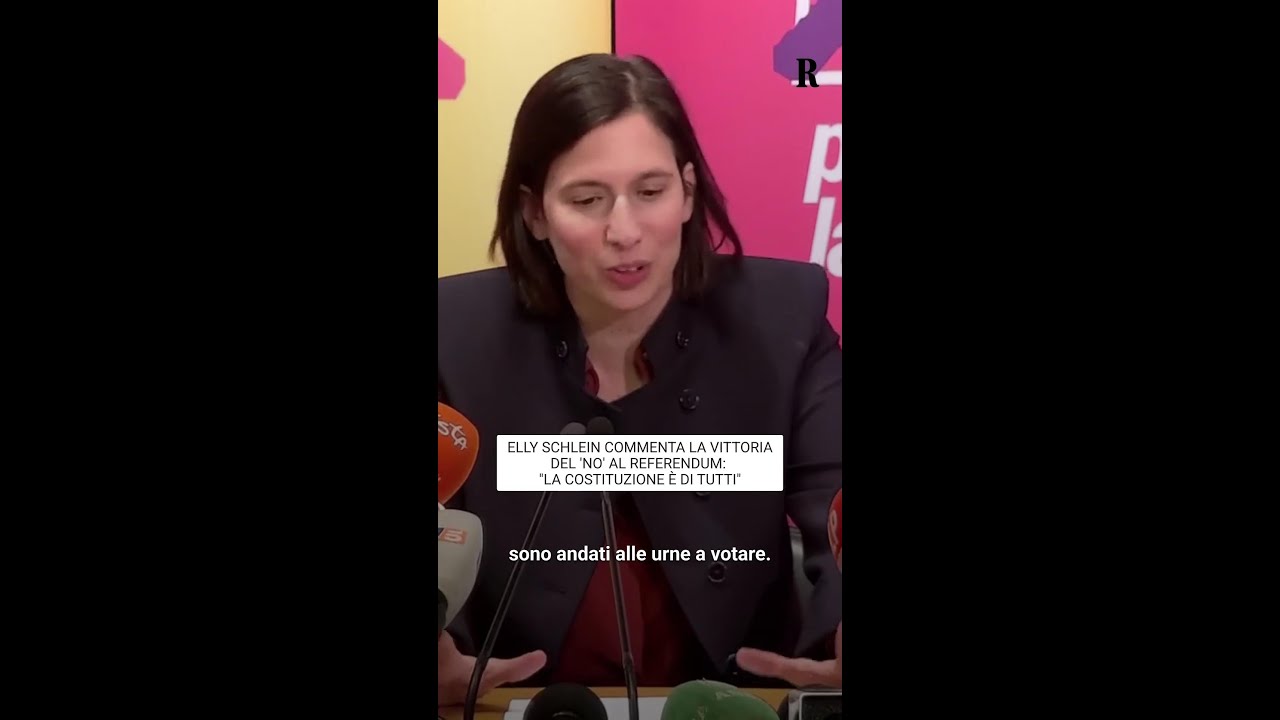 Schlein commenta la vittoria del No al Referendum