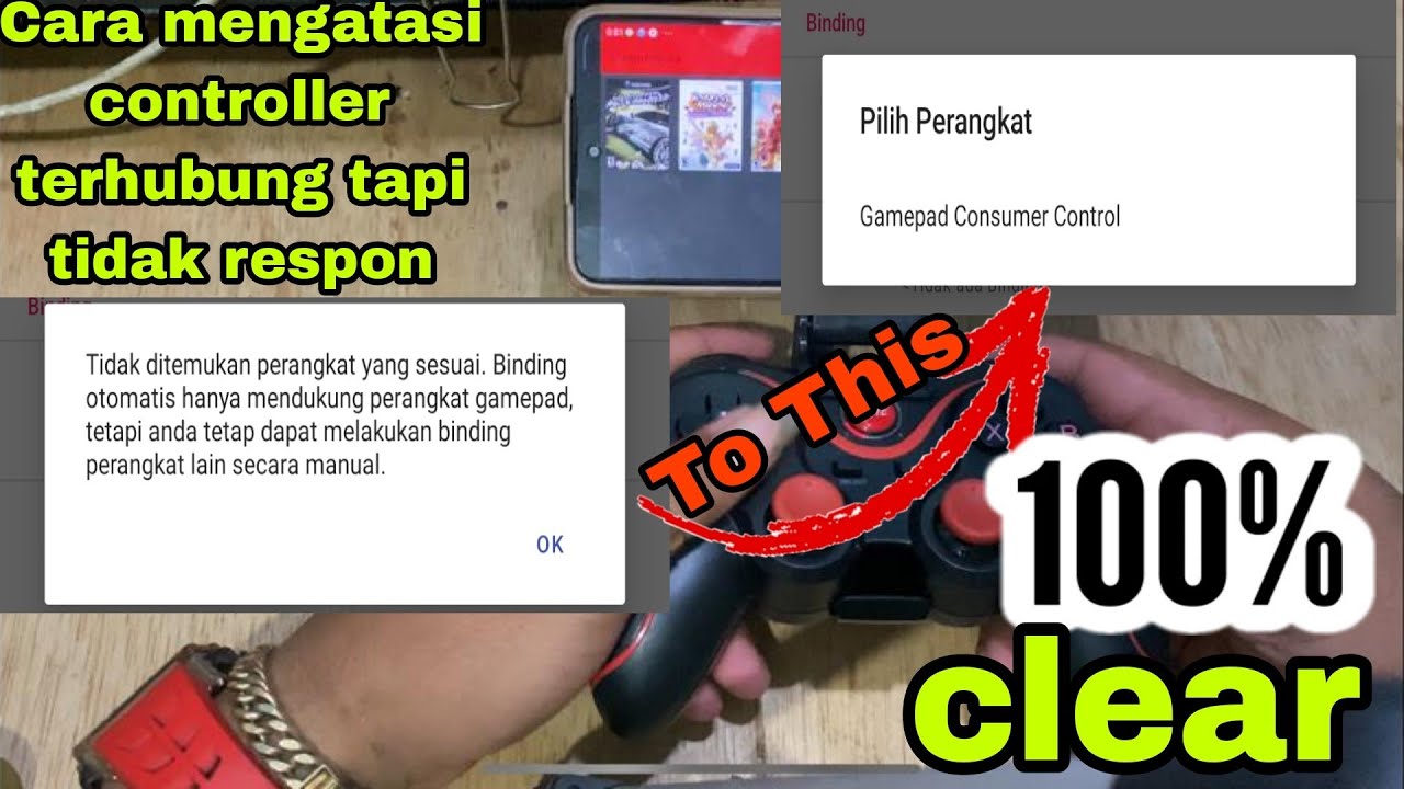Setting GamePad X3 Terhubung Tapi Tidak Respon Untuk Aethersx2