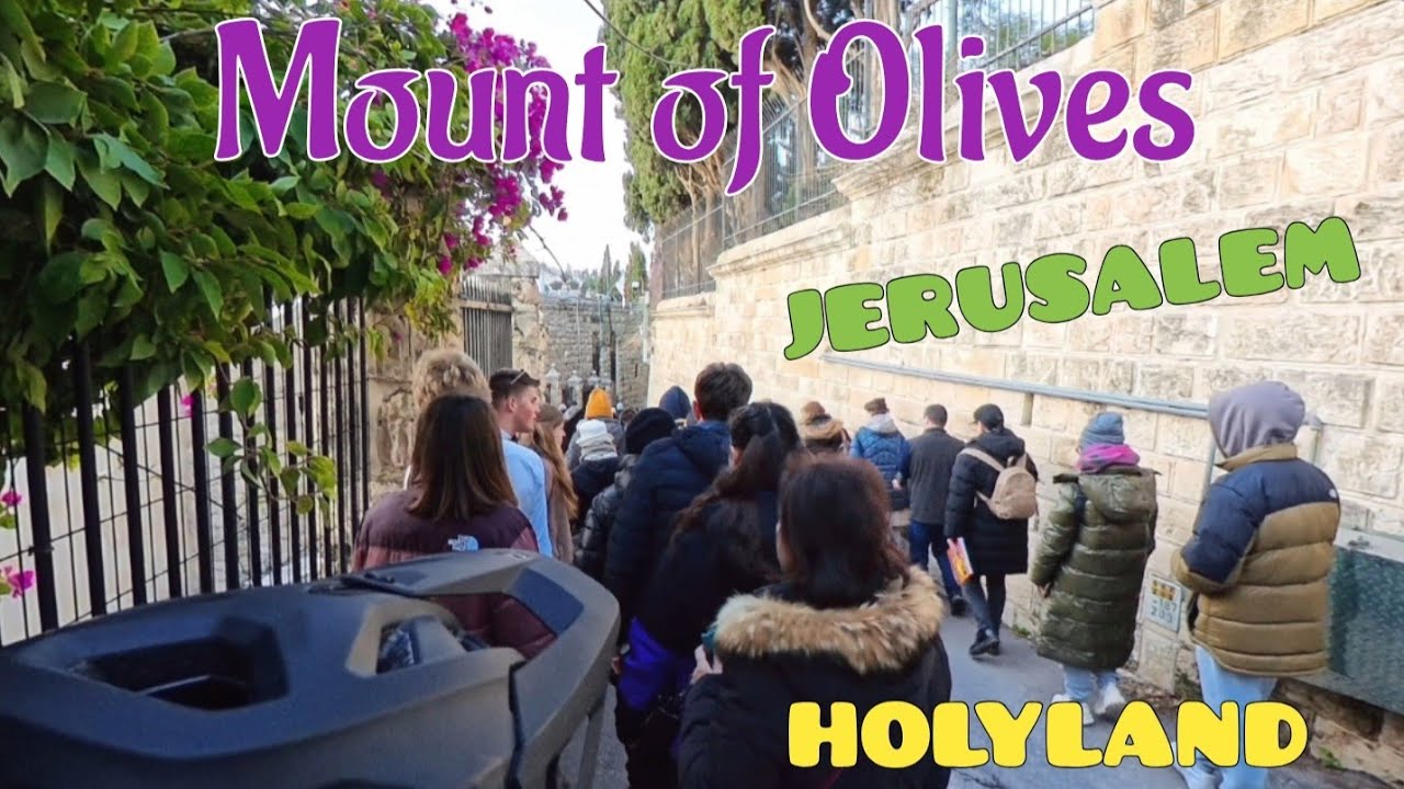 Mount of Olives Mountain Bike ascend and descend. Jerusalem Israel the Holyland.
