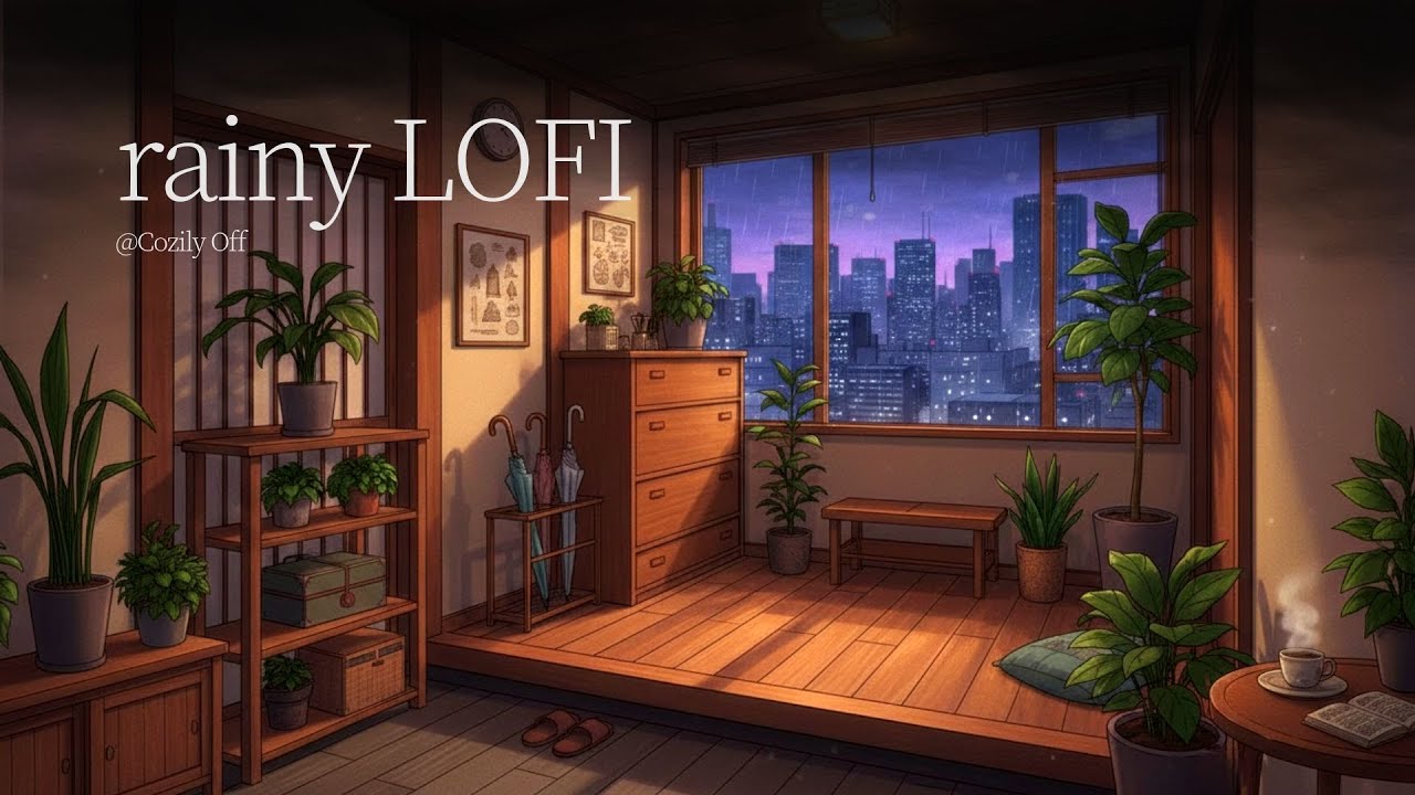 Safe Inside | Rainy Night Lofi for Deep Sleep (No Ads)