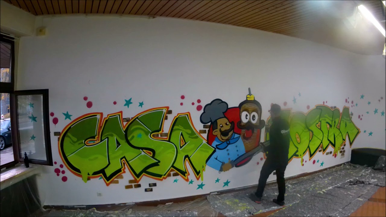 Graffiti Workshop Kinderzimmer Jugendhaus Casa Nostra Böblingen