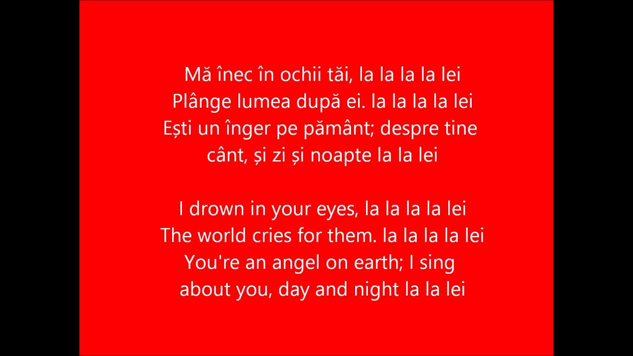 Despre tine &mdash; O-Zone (English & Romanian lyrics)