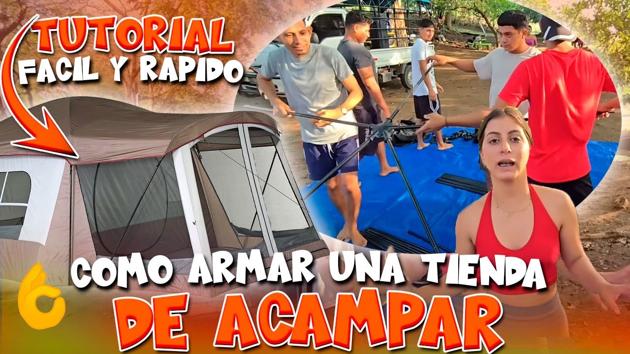 TUTORIAL TIENDA DE ACAMPAR. Los bichos nos enseñan como Armar una tienda de acampar fácil y rápido👏🏼