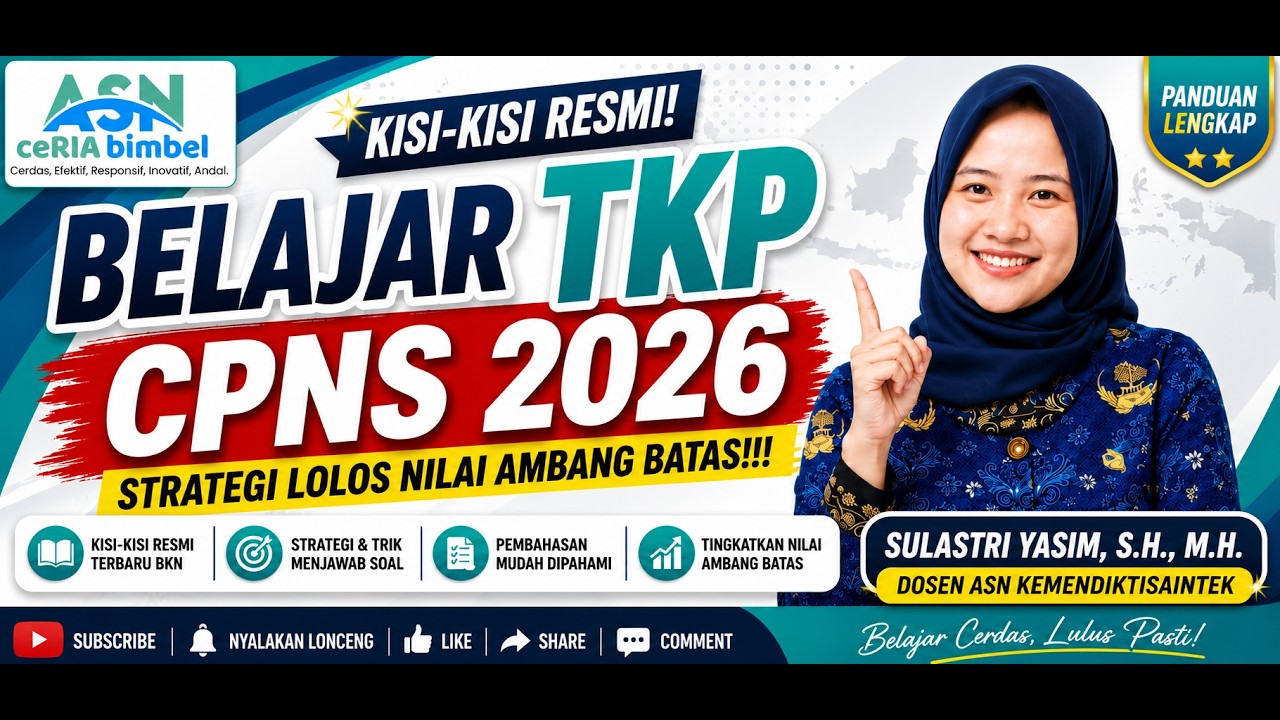 Belajar TKP CPNS 2026: Strategi Lolos Nilai Ambang Batas!!!