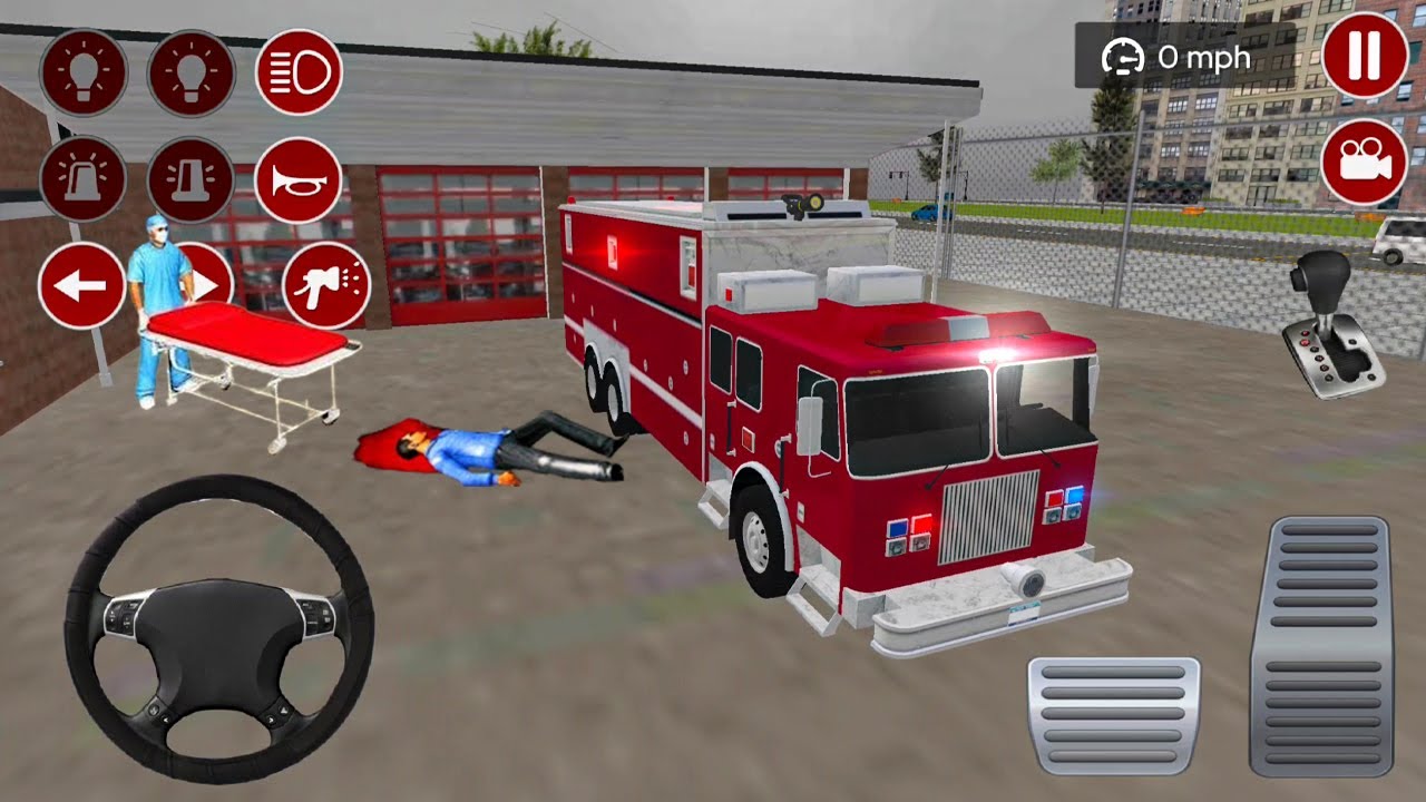 Real Fire Truck Driving Simulator 2022 - New Fire Fighting - Android  GamePlay WERT