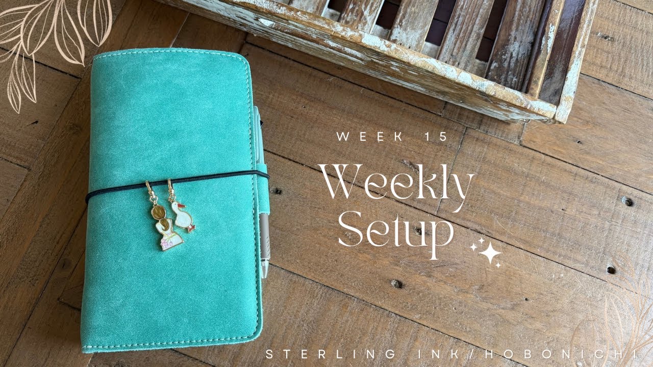 Wk. 15 / Weekly Setup - Sterling Ink N1 Common Planner and Hobonichi Cousin Spring Start