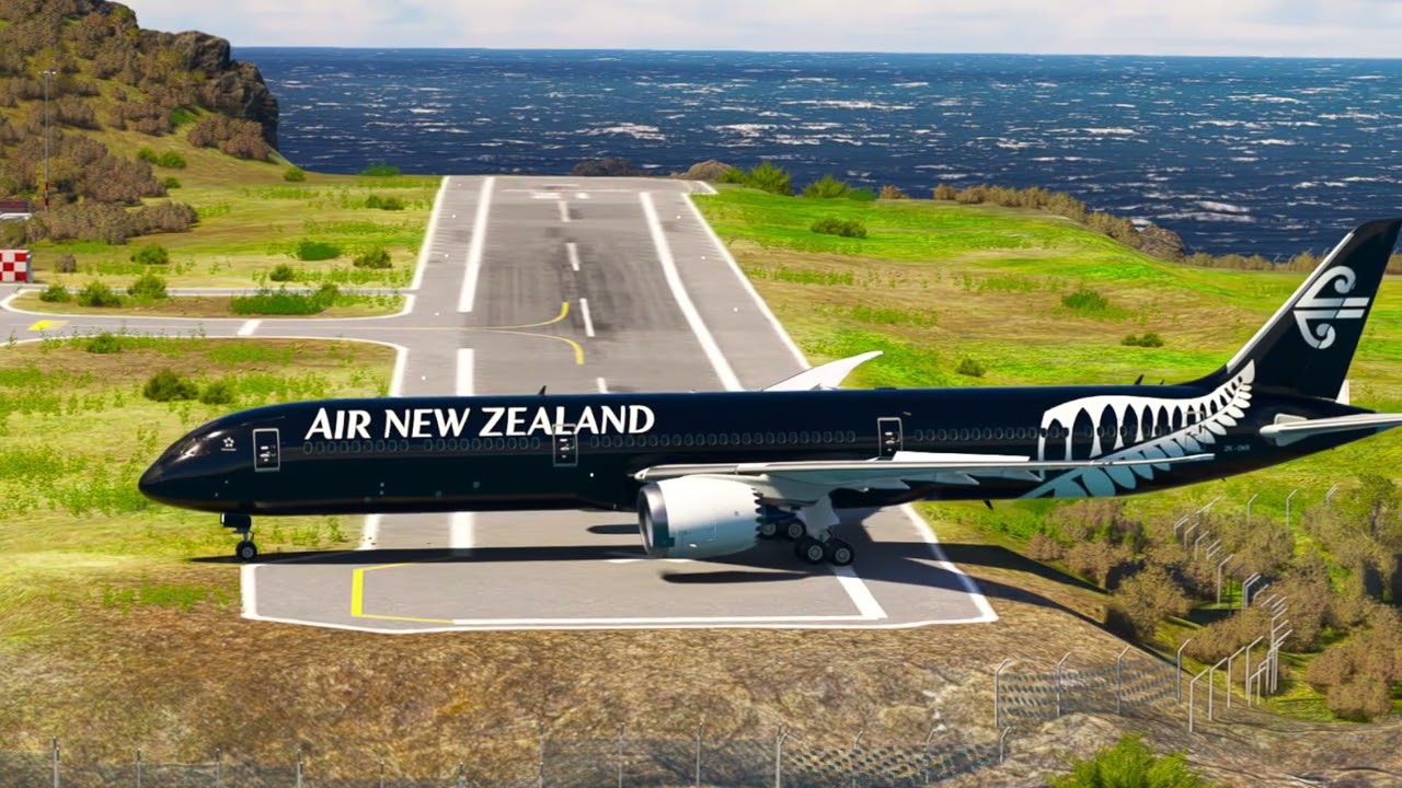 How a Boeing 787 Manages a Short Runway Takeoff at Saba Airport