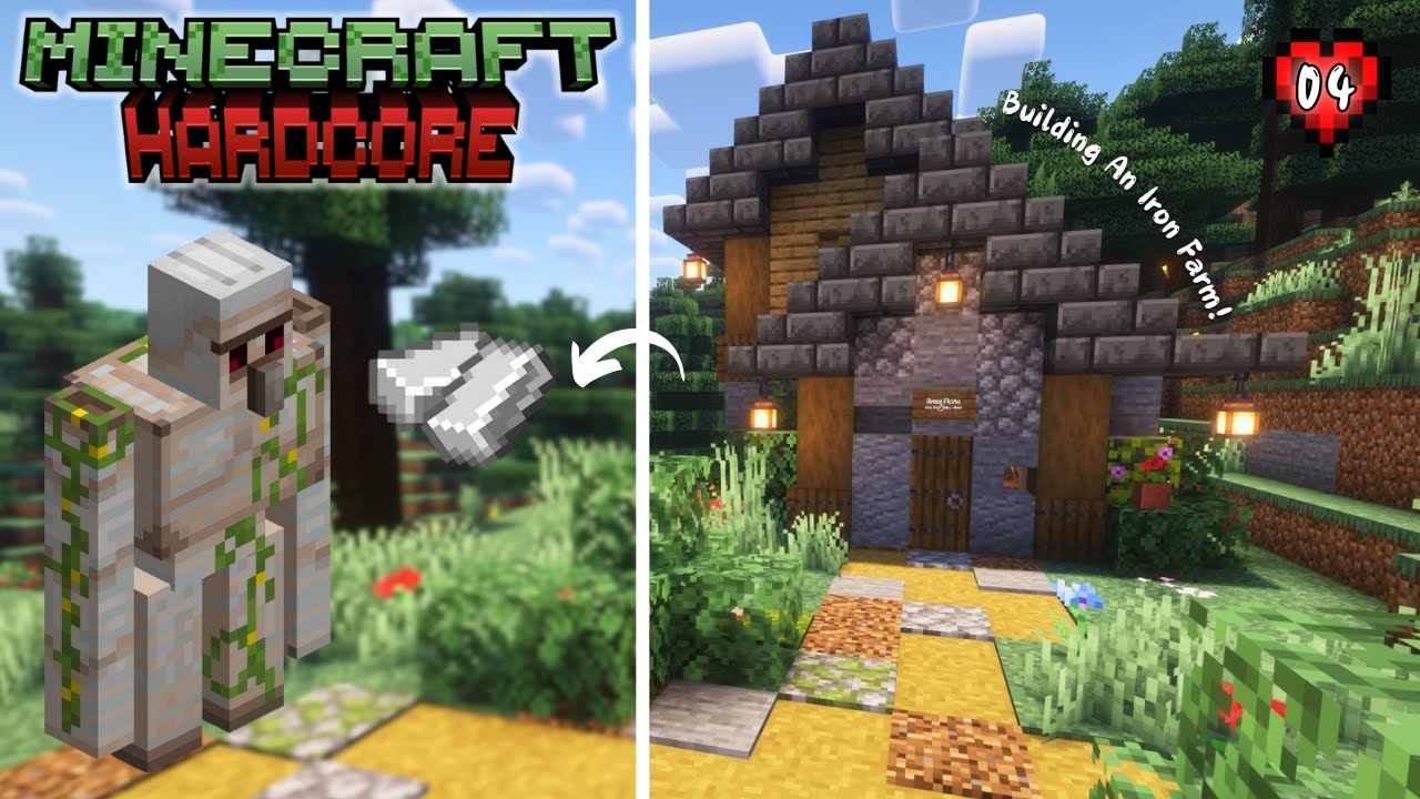 Building My First Ever Farm ~ IRON FARM TIME! | Lets Play HARDCORE Minecraft 1.21 | Episode 4