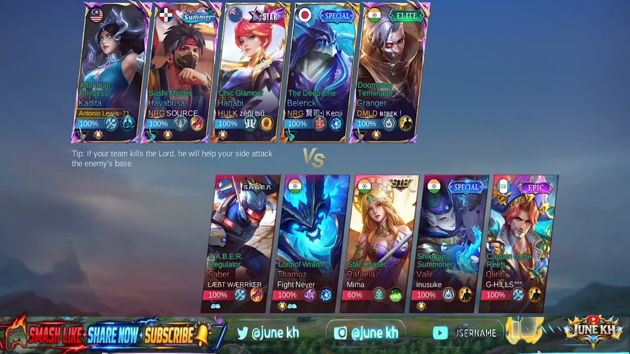 Kadita MLBB Gameplay 🔥 Ranked Push / Freestyle | June Kh
