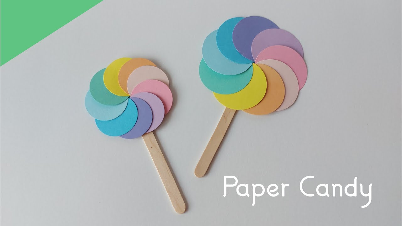 How To Make Paper Candy For Kids / Easy Paper Crafts / Nursery Craft Ideas / 5 Minute Crafts