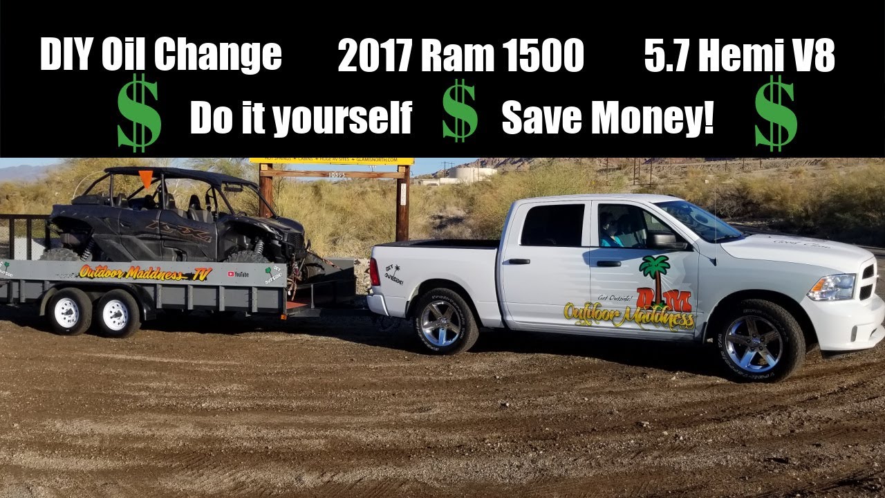 DIY Oil Change Ram 1500 5.7 Hemi V8