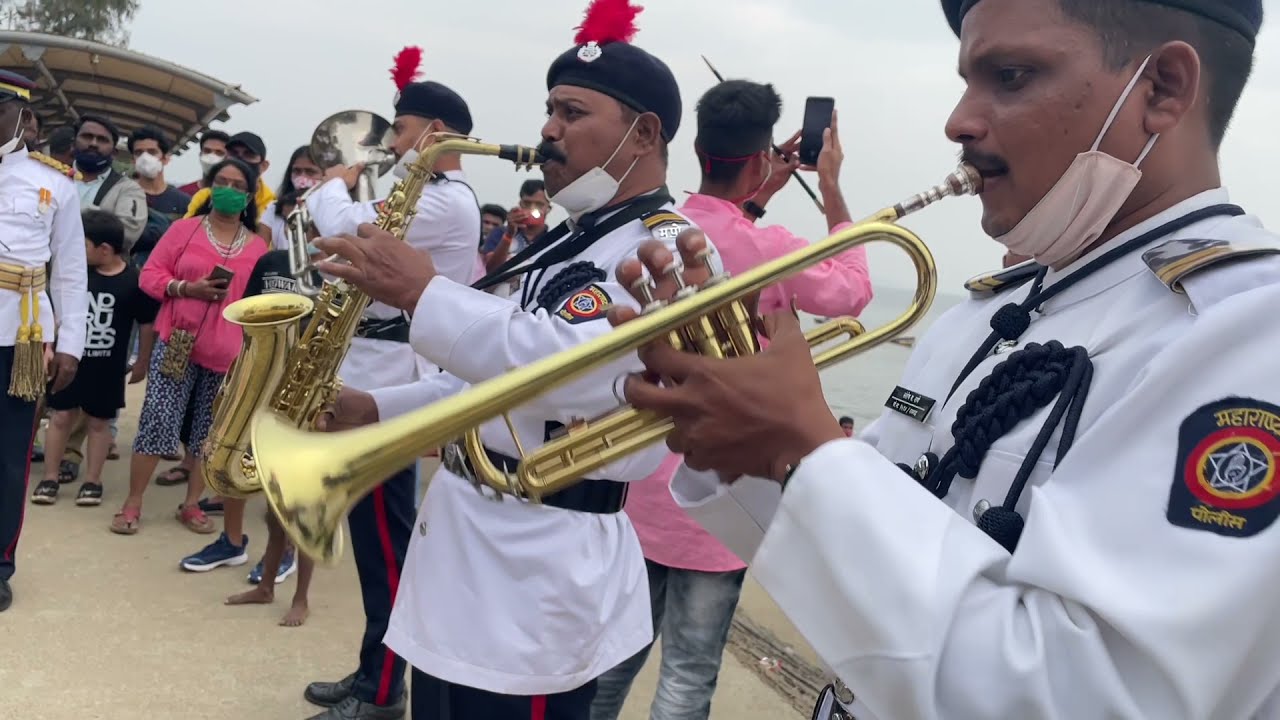 हा पोलिस बँड नक्की बघा 🎷Amazing police band music😍l Alibag l Maharashtra police 🇮🇳| अलिबाग 🌴।