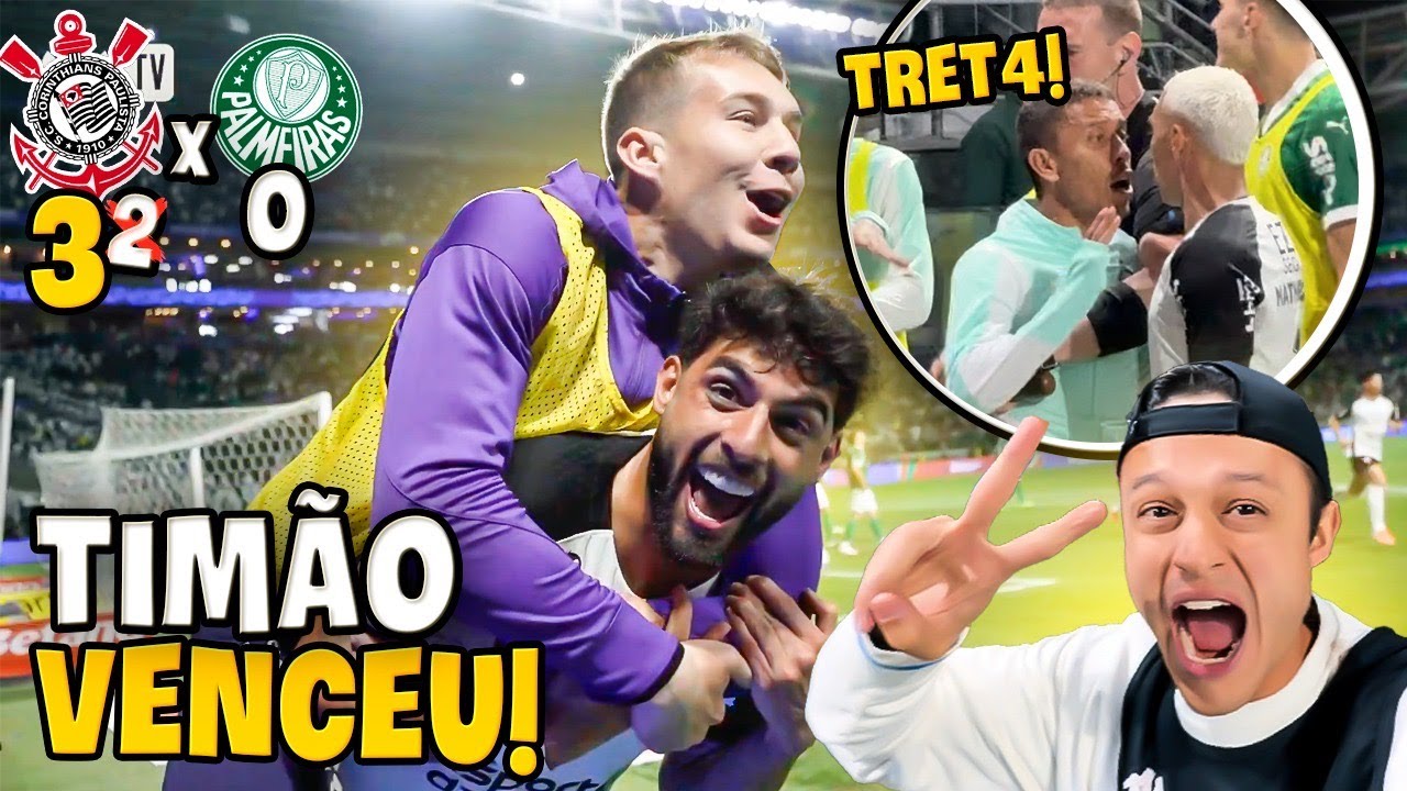 CORINTHIANS ELIMINA PALMEIRAS DENTRO DO ALLIANZ COM MUITA CONFUSÃO! Corinthians x Palmeiras