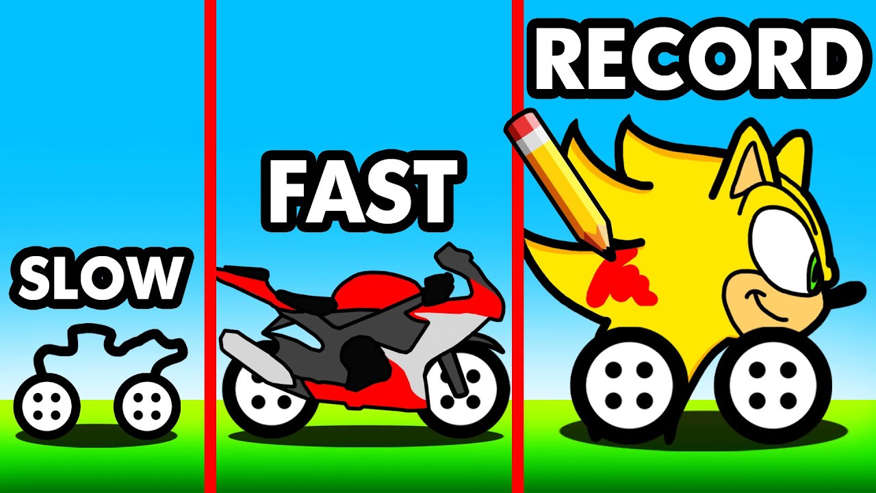 Drawing WORLD'S FASTEST CAR