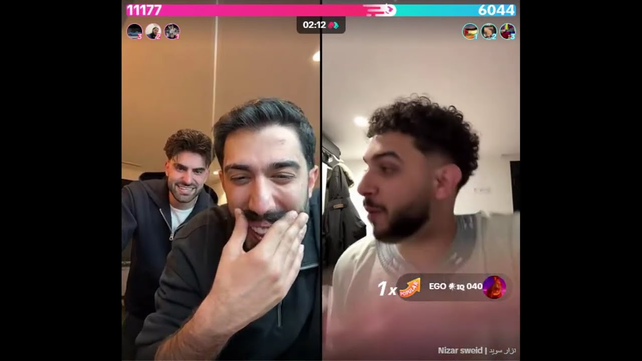 طارق كيست مع نزار ورباعي مع احبد وفاطمي و حنين كلو حمااااس ودردشه احكام مضحك ونزار عصب على اسامه