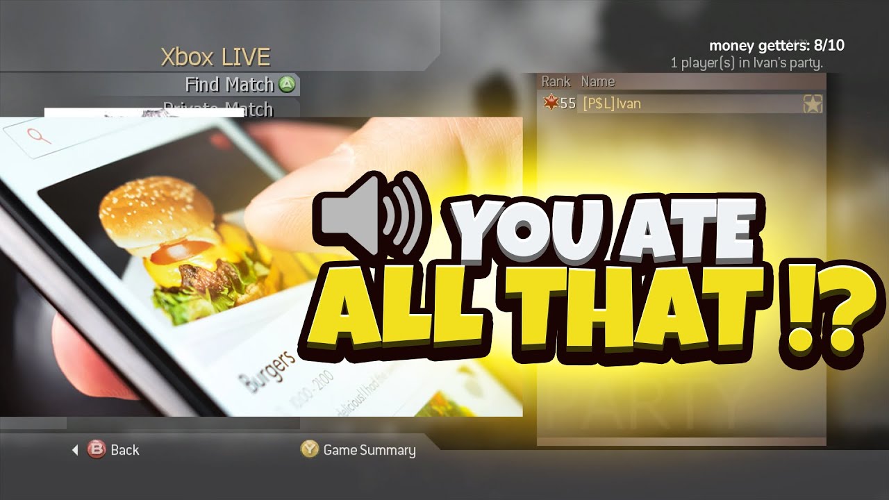 He orders SO MUCH food...