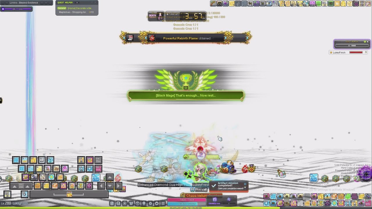 Maplestory Bishop Hard Black Mage Solo with Ascent Skills