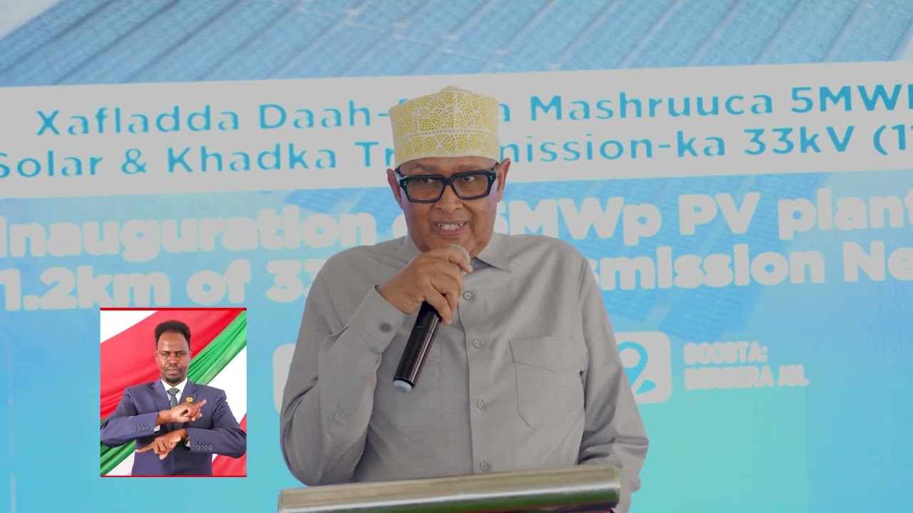 Khudbada Madaxweynaha JSL ka jeediyey Xadhig ka jarka Mashruuca Ballaadhinta Korontada Berbera .
