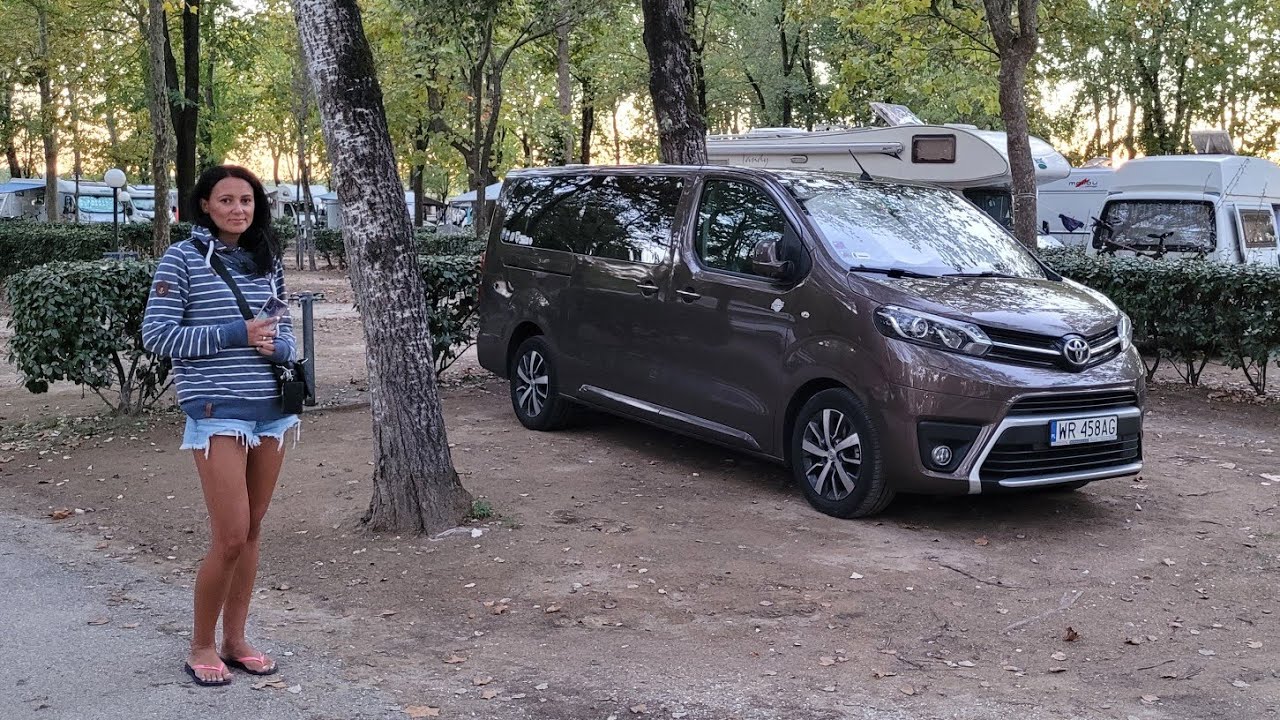 Życie na kempingu - Caorle Wenecja Włochy Laguna Village Italy Venice / Toyota Proace Verso camper